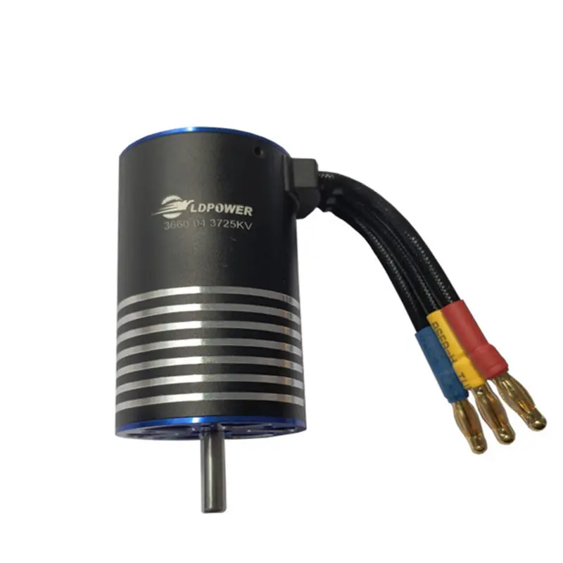 Ldpower Ld3660-04 3300Kv 3725Kv 4 Poles Brushless Sensorless Motor 5Mm Shaft For 1/10 Rc Car Parts 1