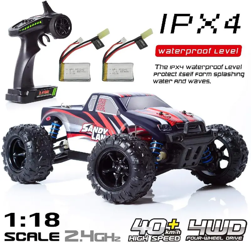 Leadingstar 9300 Remote Control Car Terrain Electric Off Road Truck 1:18 Scale 2.4Ghz Radio 4Wd Fast 30+ Mph Rc Vehicle 2