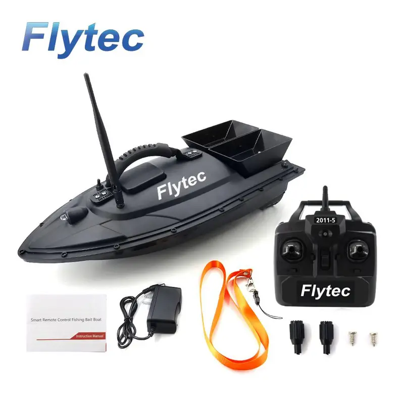 Leadingstar Flytec 2011-5 Electric Fishing Bait Rc Boat 500M Remote Fish Finder 5.4Km/H Double Motor Toys Kit / Rtr Version 1