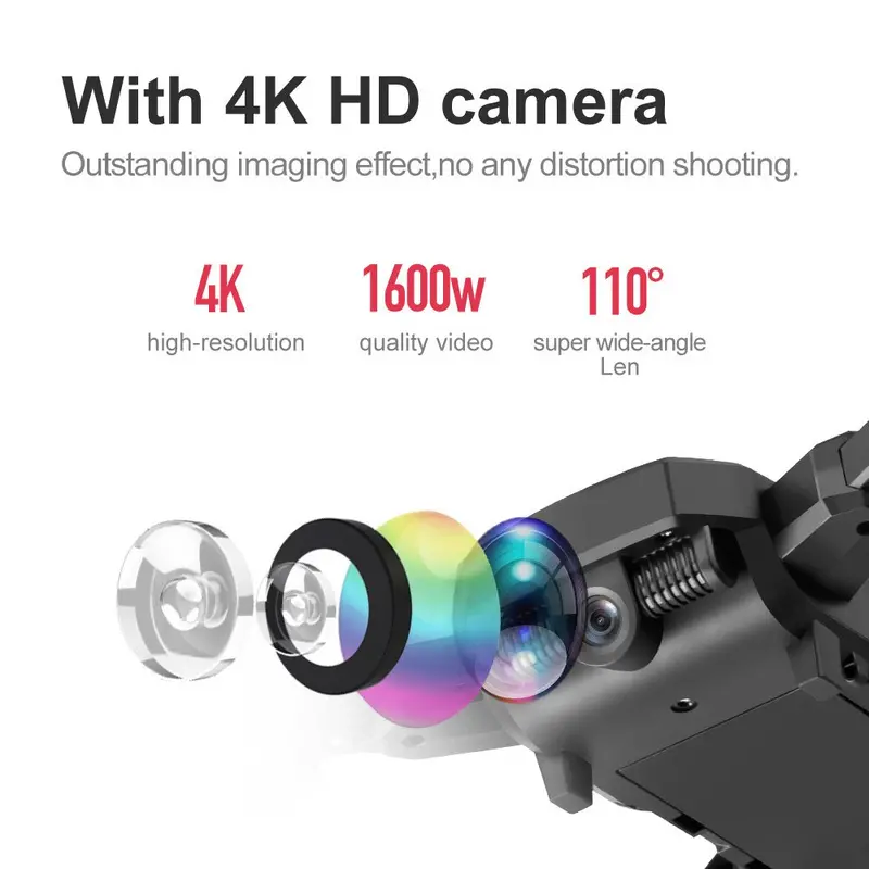 Lf609 Drone 4K With Hd Camera Wifi 1080P Dual Camera Follow Me Quadcopter Fpv Professional Drone Long Battery Life Toy For Kids 5