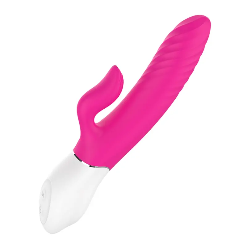 Lighter Thrusting Rabbit Vibrator - Pink. 1