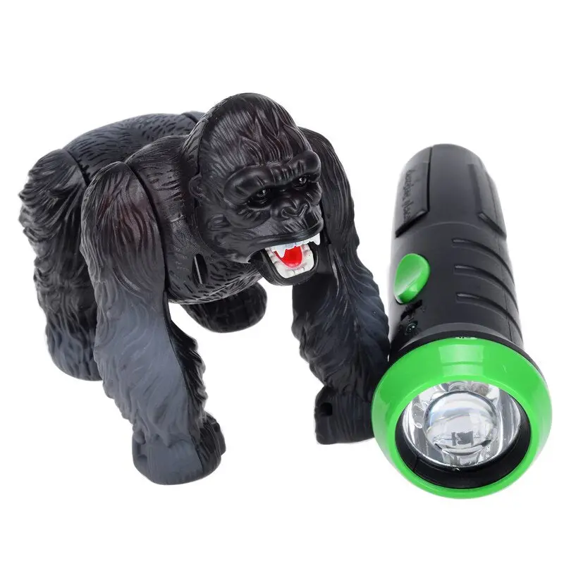 Lighting Infrared Rc Gorilla Simulative Remote Control Animal Electric Toy With Sound Funny Terrifying Christmas Kids Gift New 1