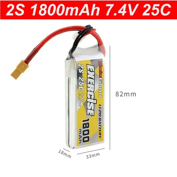 Lipo 2S Battery 7.4V 1200Mah 1500Mah 1800Mah 2200Mah 25C 2600Mah 3000Mah 4200Mah 5200Mah 35C Lipo Battery With Xt60 Plug 3