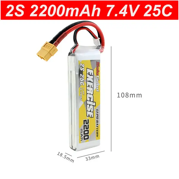 Lipo 2S Battery 7.4V 1200Mah 1500Mah 1800Mah 2200Mah 25C 2600Mah 3000Mah 4200Mah 5200Mah 35C Lipo Battery With Xt60 Plug 4