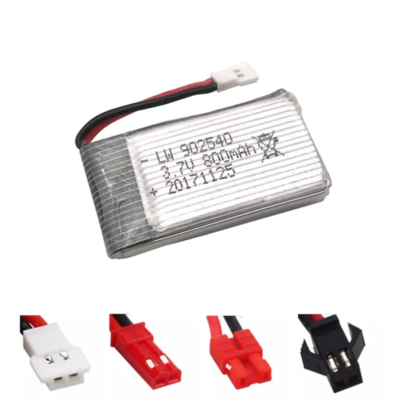 Lipo Battery 902540 3.7V 800Mah For Syma X5sc X5hc X5hw X5uw Mjx X400 X300c X800 Rc Quadcopter Drone Spare Part 3.7 V 800 Mah 1