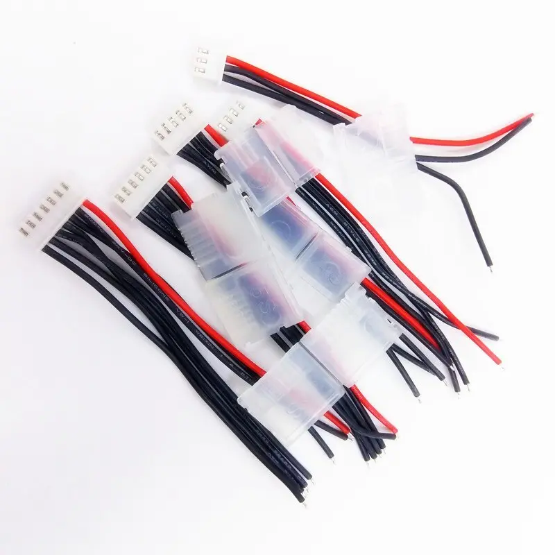 Lipo Battery Balance Cable Wire W Lock 2S 3S 4S 5S 6S Imax B6 Connector 100Mm 22Awg Diameter 0.08 Up To 200 Degree Super Soft 2