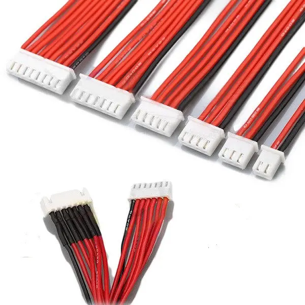 Lipo Battery Charger Silicone Wire Balance Extension Cable 2S 3Pin 3S 4Pin 4S 5Pin 6S 7Pin 8S 9Pin 2.54Xh 30Cm 1