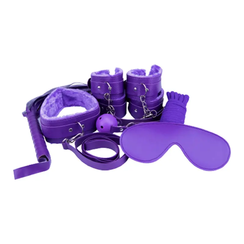 Loving Joy (8Pcs) Beginners Bondage Kit Purple. 1