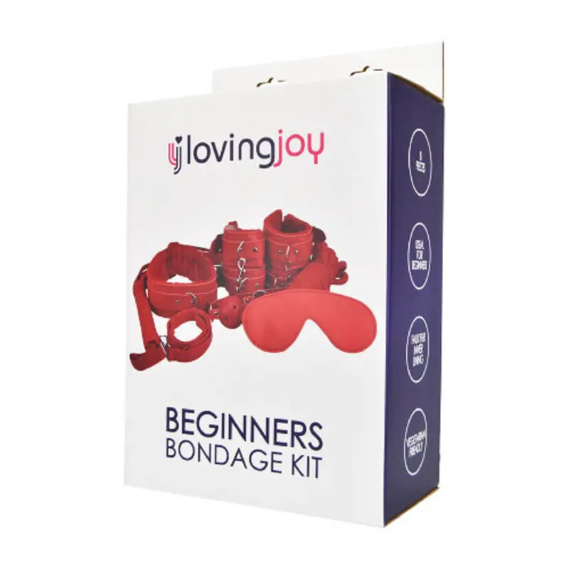 Loving Joy Beginners Bondage Kit Red 8 Pc. 1