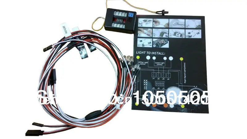Low Price! 3Racing 12 Led Multi-Color Flashing Light System For Rc Car Kit. Wholesale - Free Shiping!! 1