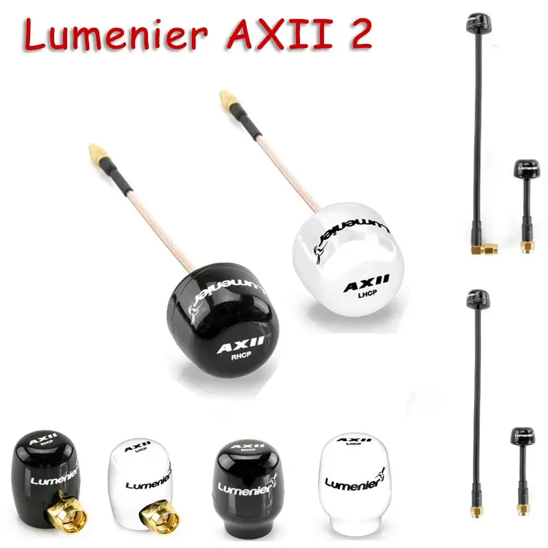Lumenier Axii 2 5.8Ghz 2.2Dbi Gain Fpv Antenna Mmcx/Straight Mmcx /U.Fl/Right-Angle Stubby/Long Range Sma Antenna Rc Drone Accs 1