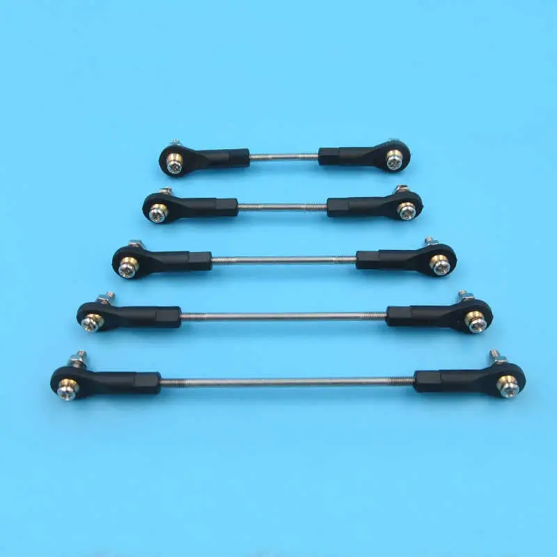 M3 Multiple Adjustable Push Rod+Rod End Ball Joint Linkage Set Assembly Servo Connecting Rod Stainless Steel For Rc Airplane Aircraft Boat 1