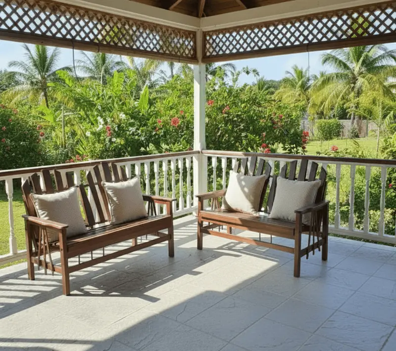 Mahogany Veranda Double Chair 1