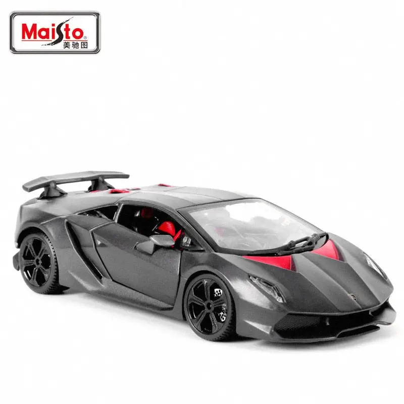 Maisto 1: 24 Alloy Car Model Lamborghini Carbon Fiber Gray Sixth Element Sports Car Model 1