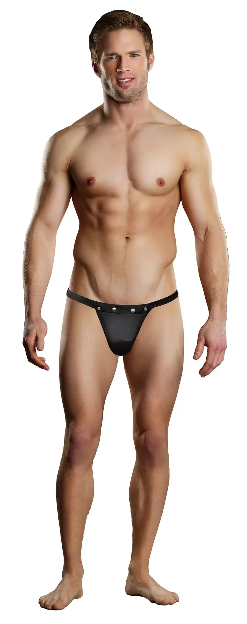 Male Power Black Rip Off Thong. 1