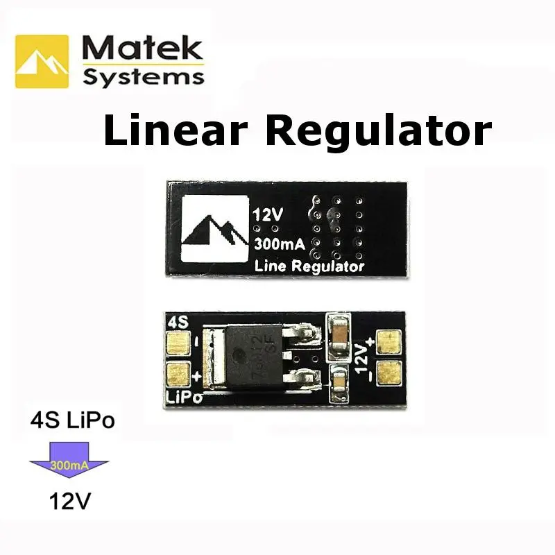 Matek 4S Lipo To 12V Linear Voltage Regulator Regulate Module For Fpv Camera Multicopter 1