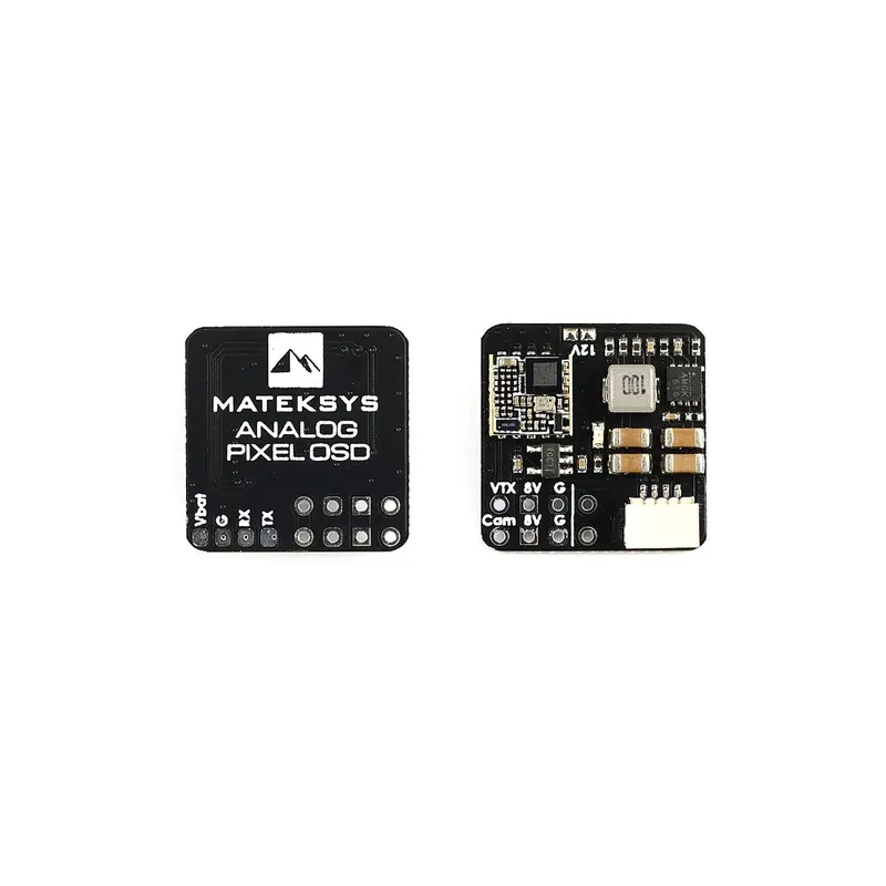 Matek Analog Pixel Osd Module 9-30V Support 8V Boost To 12V Voltage Power Regulater For Fpv Vtx Camera Flight Controller 1