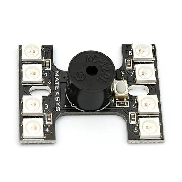 Matek Led Tail Light Ws2512b With Loud Buzzer Dual Modes For Rc Drone Fpv Racing 1