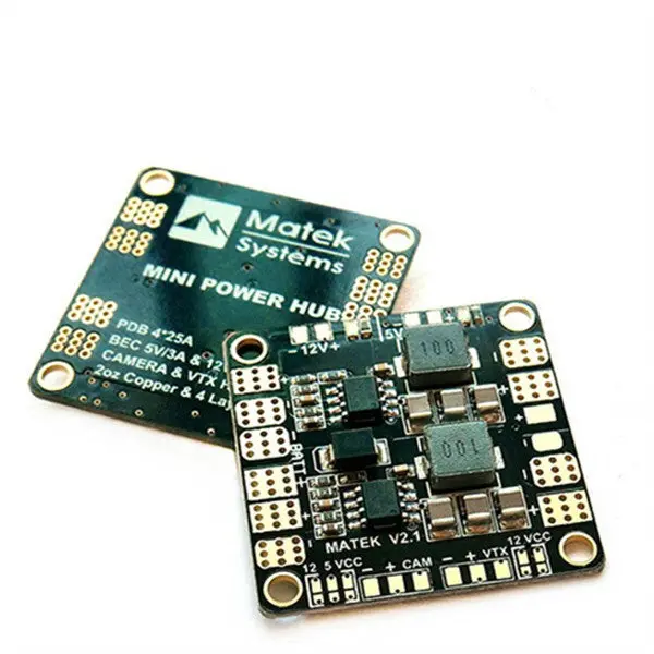 Matek Mini Power Hub Power Distribution Board Pdb With Bec 5V And 12V For Rc Drone Fpv Racing 1