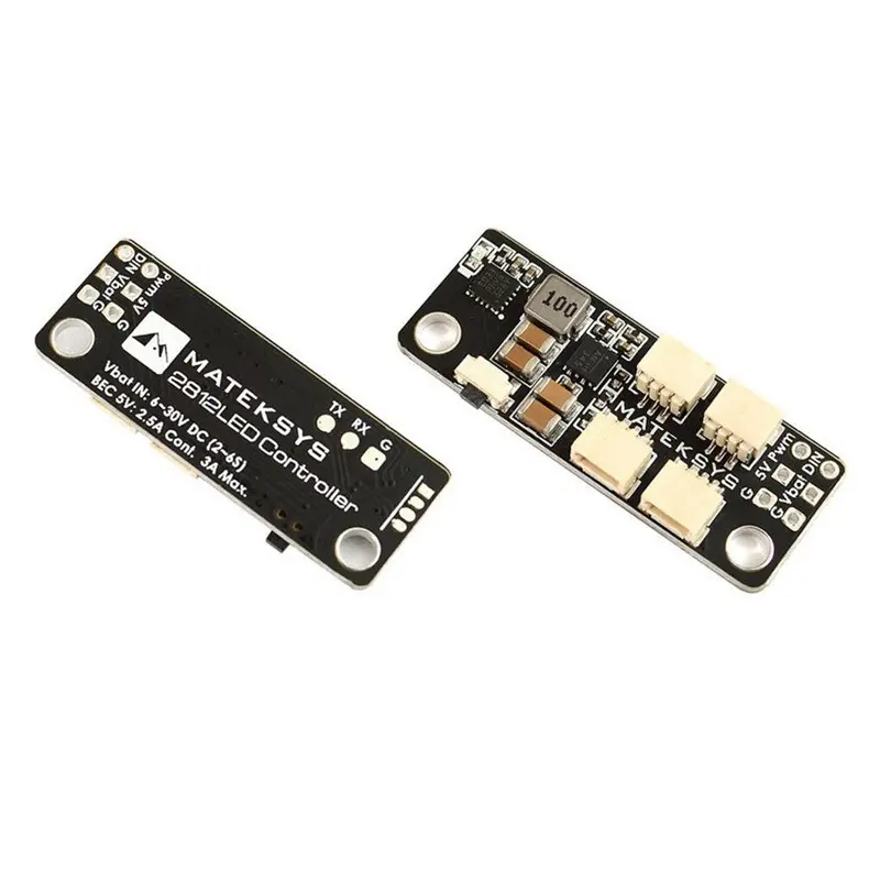 Matek System 2812Led Controller 2-6S Led Control Module W/ 5V Bec For Ws2812 Led Strip Light 1
