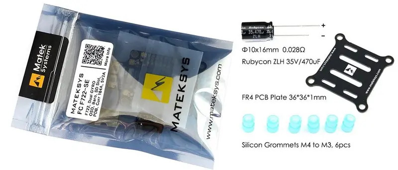 Matek System F722-Se F7 Dual Gryo Flight Controller W/ Osd Bec Current Sensor Black Box For Rc Drone 2