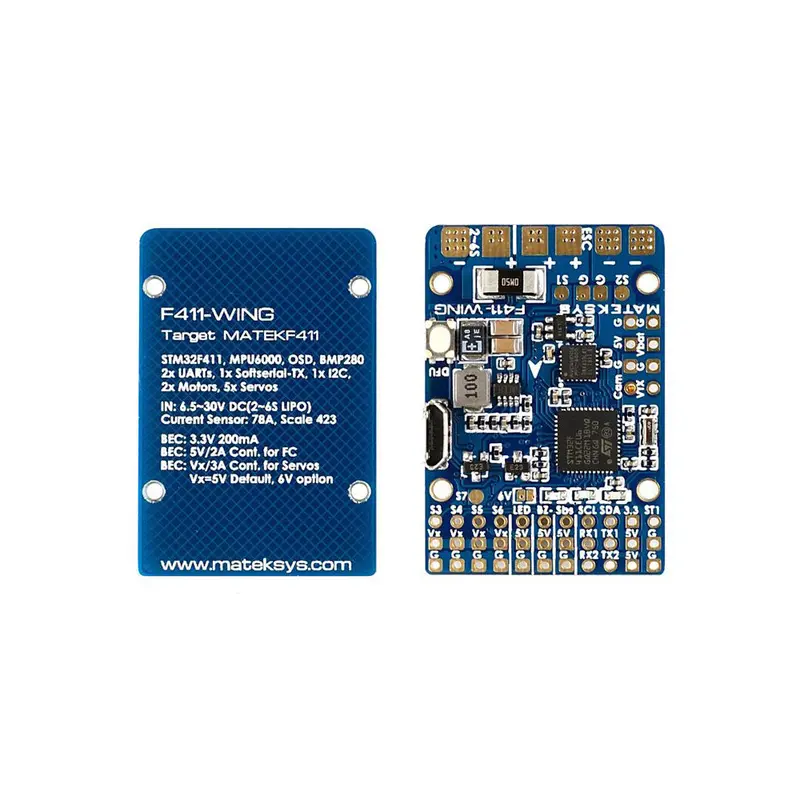 Matek Systems F411-Wing (New) Stm32f411 Flight Controller Built-In Osd For Rc Airplane 1
