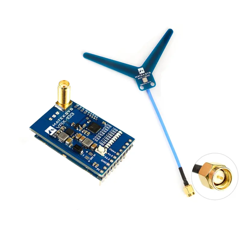 Matek Systems Vrx-1G3 1.2Ghz 1.3Ghz 9Ch Fpv Video Receiver For Rc Drone Goggles Monitor Airplane Long Range 1