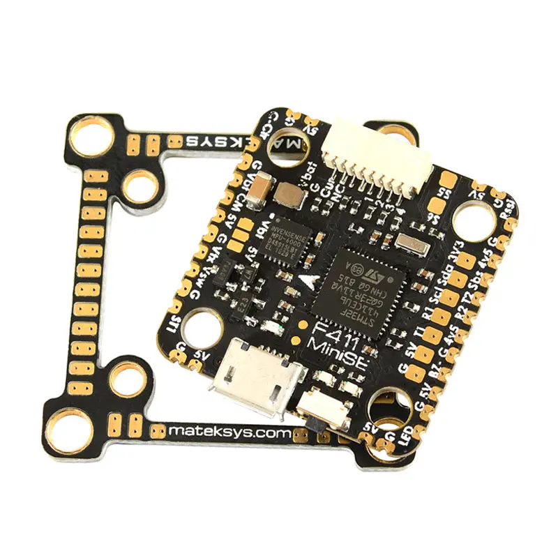 Mateksys F411-Mini Se Flight Controller Osd 5V/2A Mpu6000 2~8S Vtx Powre Switch 30.5Mm/20Mm For Rc Drone 1
