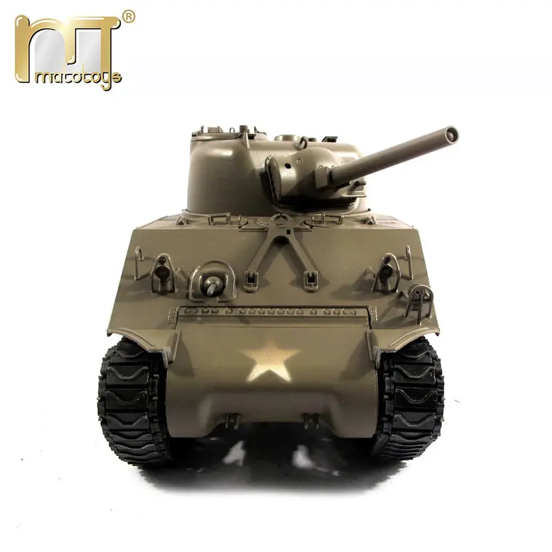 Mato World War Ii M4a3(75)W Sherman 100% Complete Metal Remote Control Recoil Barrel Infrared Battle Tanks 1/16 Scale 1