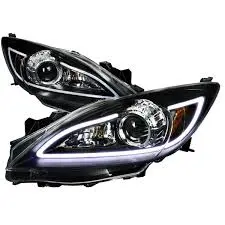 Mazda 3 Speed Sedan Hatchback Faros Con Lupa Y Led 10 - 13 1