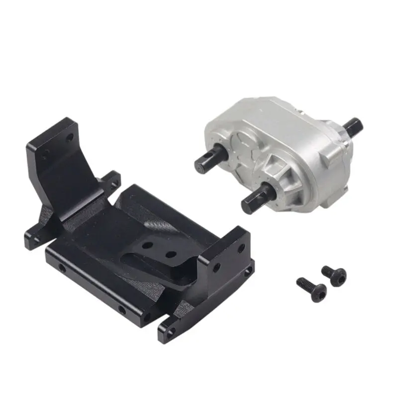 Metal Gearbox Transfer Case With Mount For Scx10 / D90 1/10 Rc Crawler Car Rc Metal Transfer Case 1