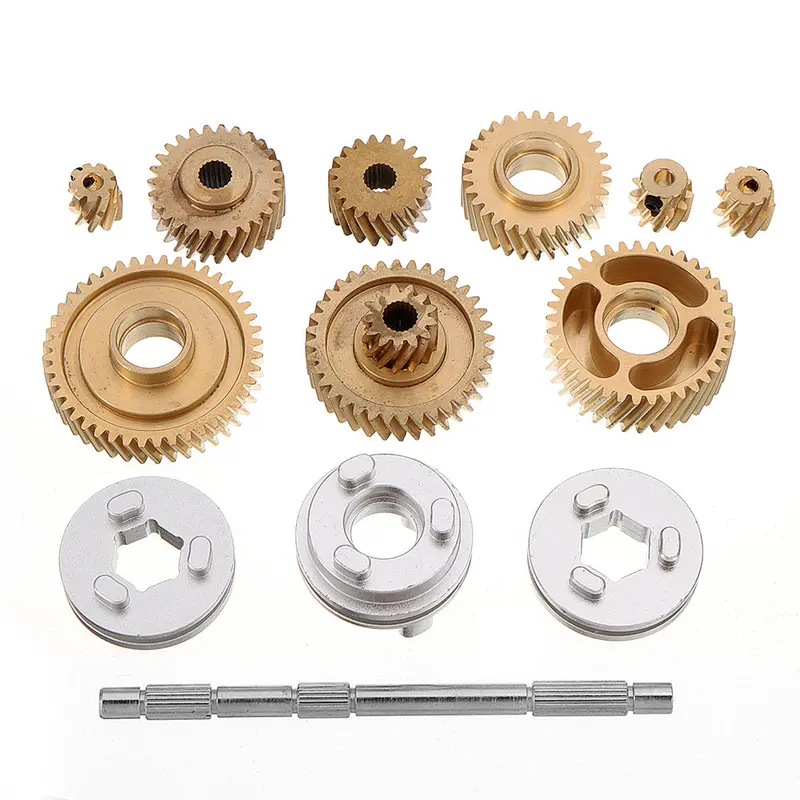 Metal Helical Gear Set For Rc Tamiya 1/14 Diy Tractor Truck Gear Box Car Spare Parts 1