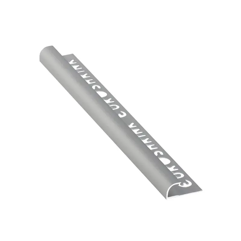 Metal Matte Silver Tile Trim Round Edge 1