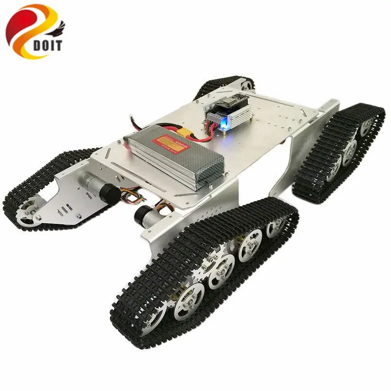 Metal Smart Tank Chassis T900 With Esp8266 And Wifi Video Remote Control Transmission For Vr Shoot Rc Tank Toy 1