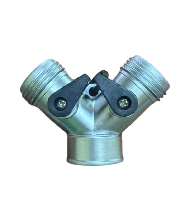 Metal "Y" Hose Connector 3/4" 1