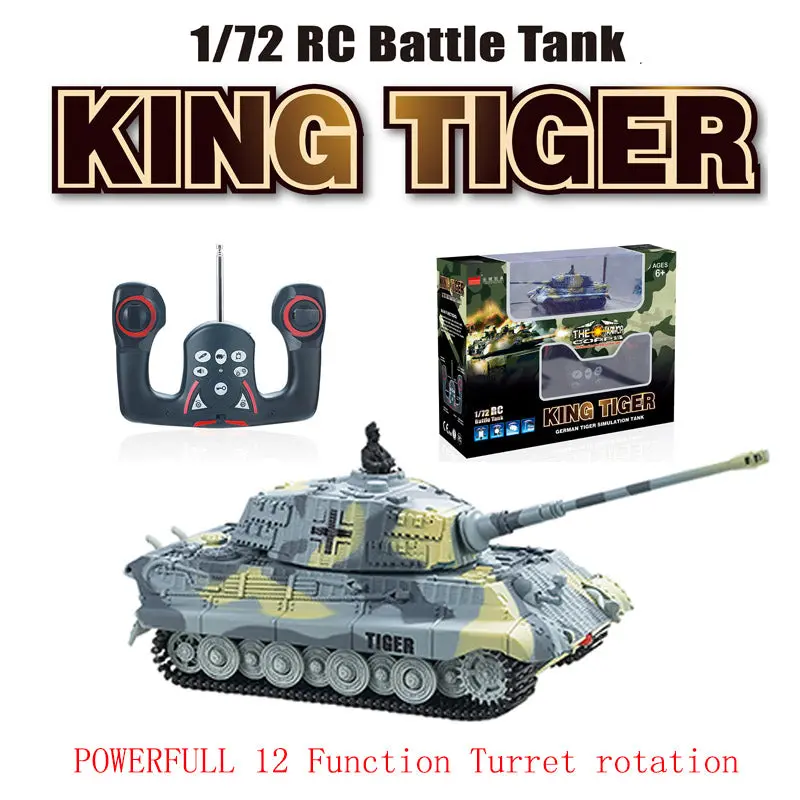 Mini 4Ch Radio Rc Vs Tank Remote Control Pocket Truck R/C Toys Turret Rotation Stryker Led Light Kid Military Fast Running 1