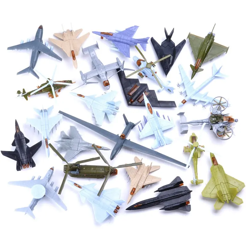 Mini Assemble Aircraft Building Blocks Toy For Children Fighter F-35 Military Model Kits Educational Toys Random No-Repeat 1