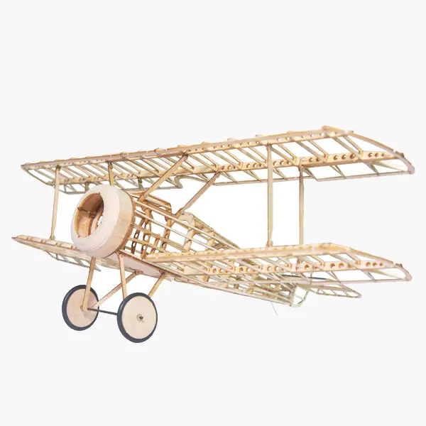 Mini Camel Fighter 380Mm Wingspan Balsa Wood Laser Cut Rc Airplane Kit 1