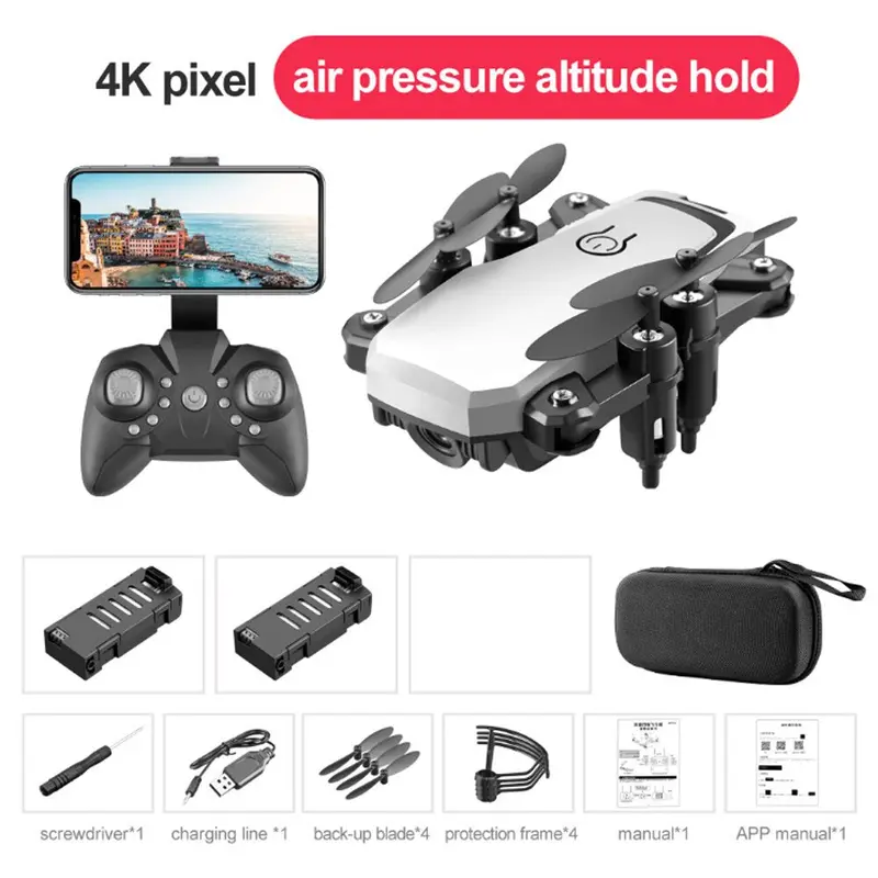 Mini Camera Rc Foldable Drone With 4K Wifi Camera Fpv Selfie Helicopter Altitude Hold Quadcopter Profesional Drones Kids Toys 14