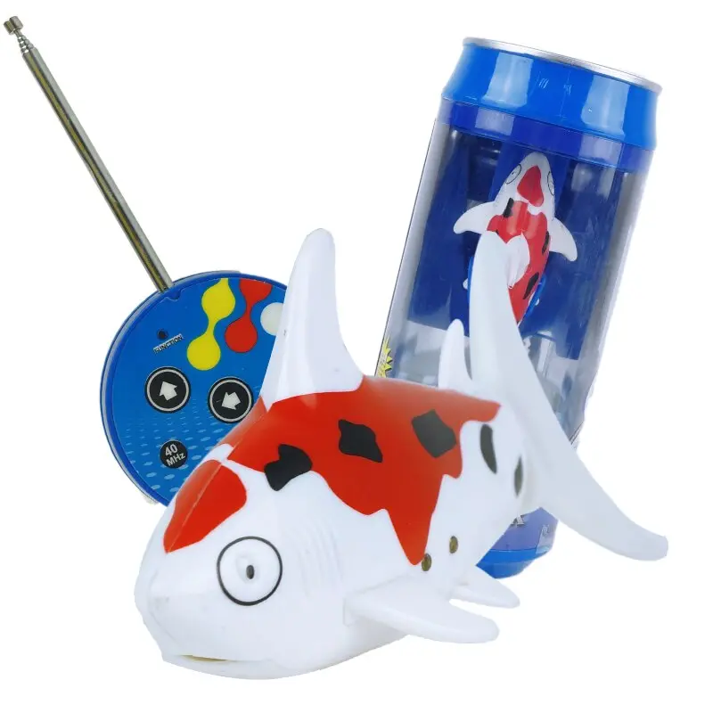 Mini Coke Can Rc Boat Shark Shape Boat Rc Toy 3Ch 27/40Mhz Radio Electronic Remote Control Toys For Children Kids Christmas Gift 1