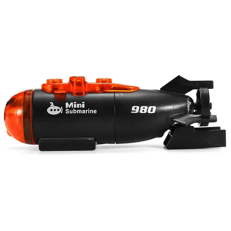Mini Micro-Radio Remote Control Rc Submarine Ship Boat With Led Light Toy Gift 1