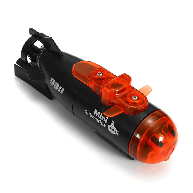 Mini Micro Radio Remote Control Rc Submarine Ship Boat With Led Light Toy Gift 1