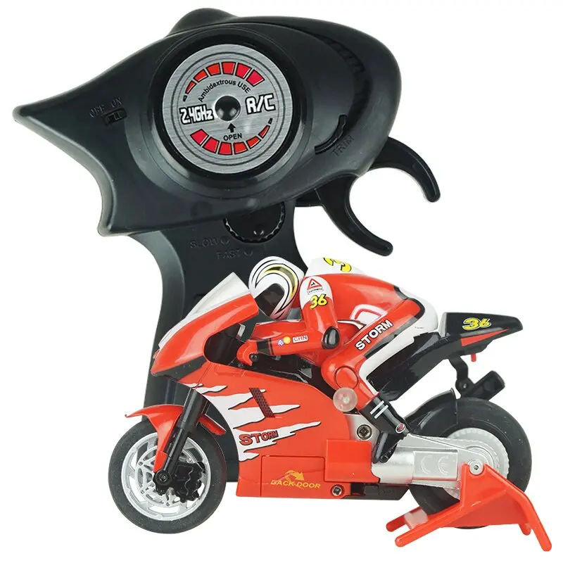 Mini Rc Motorcycles High Speed Car Toy Remote Conttrolled Motorbike Stund Car For Children Christmas Gifts 1