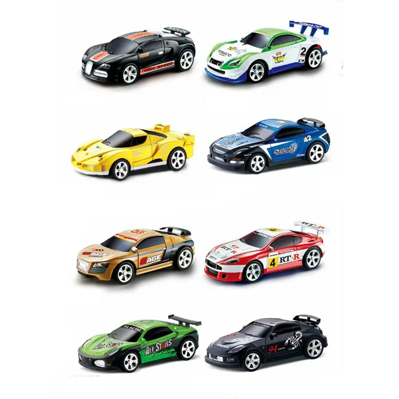 Mini Rc Racer Cola Can Car Indoor Radio Remote Control Vehicle 27/40Mhz Micro Class Play Game Toy Small Porket Gift To Young Boy 1