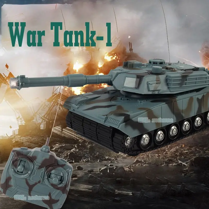 Mini Rc Tank Toys With Led Light Music Remote Control Battle Fight Tanks Model Outdoors Shoot Robot Rc Toys For Children Gifts 1