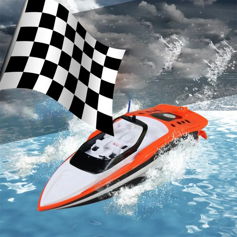 Mini Rechargeable Rc Boat Innovative Children's Summer Outdoor Water Toy Remote Control Speed Boats For Kids Gift 1