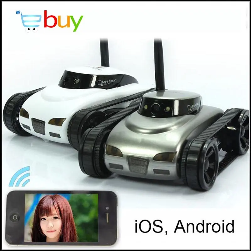 Mini Wifi Robot Camera Rc Tank App Real-Time Controlled By Ios Android Smart Device For Children Kis Remote Control Toys Gifts 1