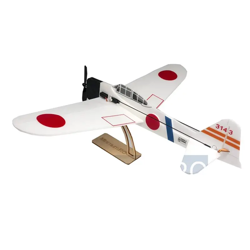 Minimumrc A6m2 Zero Backyard Fighter Series 360Mm Wingspan Warbird Rc Airplane Kit+Motor/Pnp 1