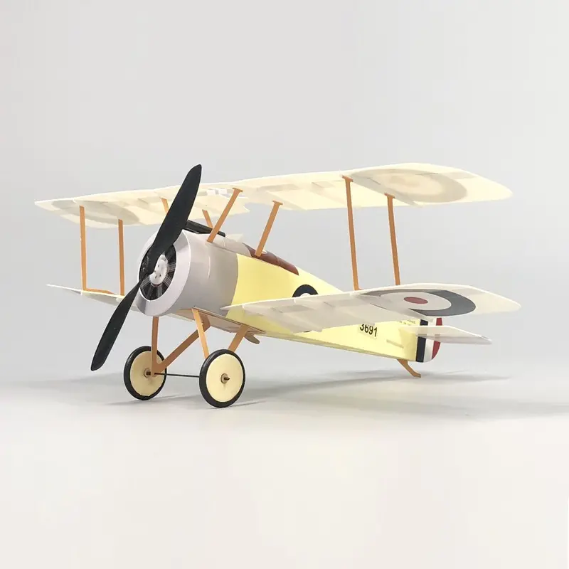 Minimumrc New Generation 380Mm Sopwith Camel Scale Biplane Rc Airplane Kit 1
