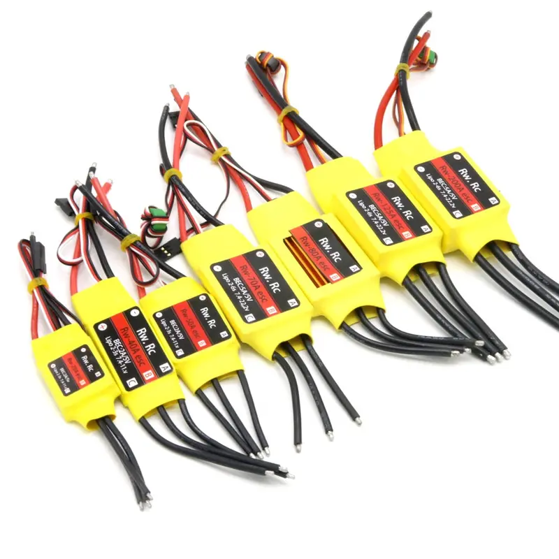 Mitoot 10A/20A/30A/40A/50A/60A/70A/80A/100A/200A Brushless Esc With Bec Rc Speed Controller For Rc Airplane Helicopter 1